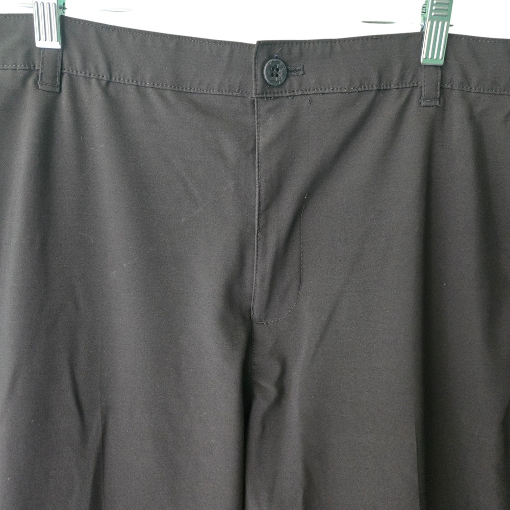 IZOD Golf Mens Pants‎ 38x34 Black Performance Stretch Flat Front Straight Leg